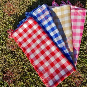 toalha quadriculada