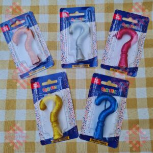 Vela interrogação glitter